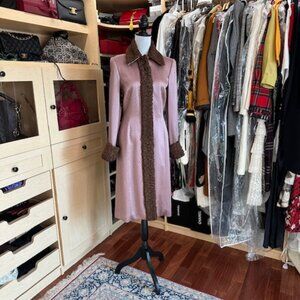 Naeem Khan Mauve/Pinkist Coat